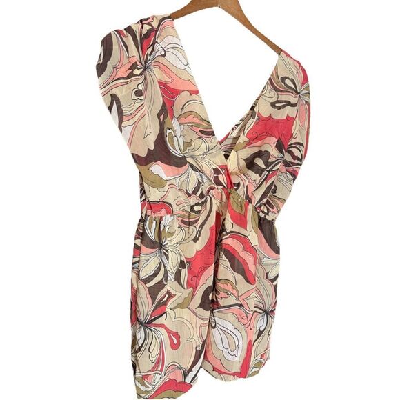 Speechless S Top Woman Abstract Empire Waist Babydoll Sheer Y2K Beachy Boho - Picture 1 of 6